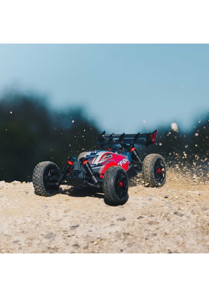 Arrma 1/8 Typhon 4x4 V3 3s Blx Brushless Buggy Rtr, Red