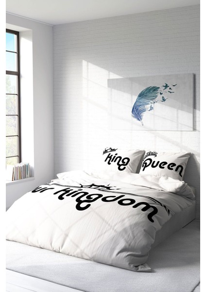 Çift Kişilik Lastikli Çarşaflı Pamuk Saten Kingdom Room Nevresim Takımı fiyatları