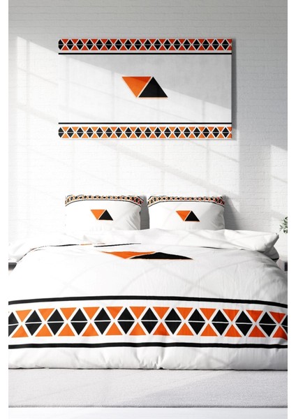 Çift Kişilik Sık Dokuma Pamuk Saten 3D Özel Tasarım Geo Nevresim Takımı modelleri