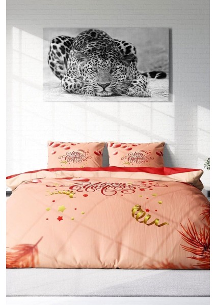 Yılbaşı (Lastikli Çarşaflı) Çift Kişilik Pamuk Saten Yılbaşı Nevresim Takımı modelleri