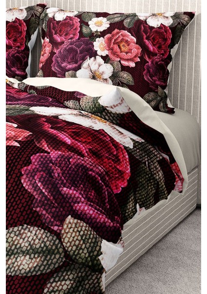 Pamuk Saten Lastikli Çarşaf Deluxe Çift Kişilik 3D Goblen Nevresim Takımı fırsatları