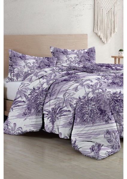 Çift Kişilik Lastikli Çarşaflı Pamuk Saten Tuval Koleksiyonu Tropical Nevresim Takımı fiyatları