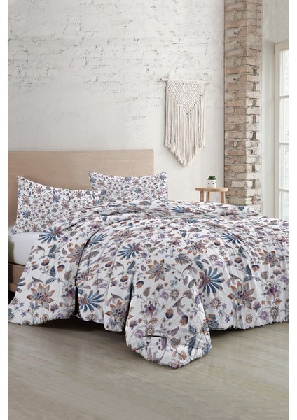 Çift Kişilik Lastikli Çarşaflı Pamuk Saten Elegant Floral Luxury Nevresim Takımı fiyatları