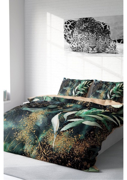 Çift Kişilik Lastikli Çarşaflı Pamuk Saten Floral Watercolor Nevresim Takımı fiyatları