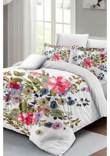 Çift Kişilik Sık Dokuma Pamuk Saten 3D Özel Tasarım Flower Dance Nevresim Takımı fiyatları