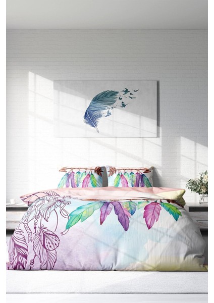 Çift Kişilik Sık Dokuma Pamuk Saten 3D Özel Tasarım Sleep Nevresim Takımı modelleri