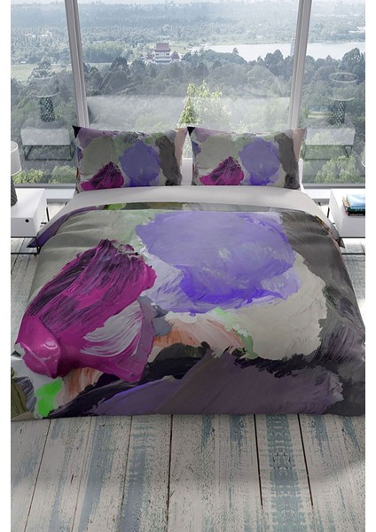 Strokes 3D Pamuk Saten Çift Kişilik Nevresim Seti Nevresim Takımı fiyatları