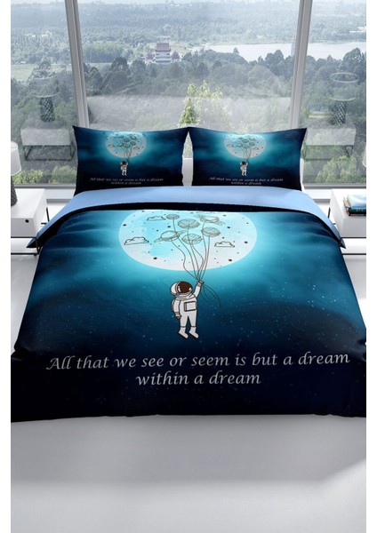 Gece Mottom 3D Pamuk Saten Çift Kişilik Nevresim Seti Nevresim Takımı fiyatları