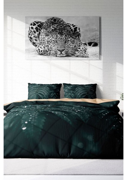 Doğal Pamuk Çift Kişilik 3D Digital Drop Leave Nevresim Takımı modelleri