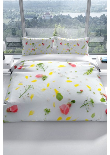 Garden 3D Pamuk Saten Çift Kişilik Nevresim Seti Nevresim Takımı fiyatları