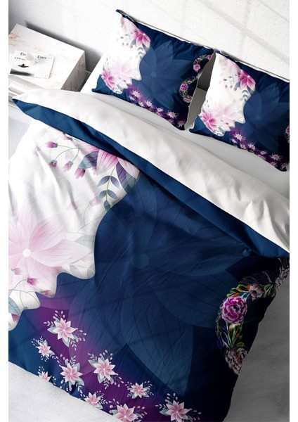 Çift Kişilik Sık Dokuma Pamuk Saten 3D Özel Tasarım Kadınlar Günü Iı Nevresim Takımı