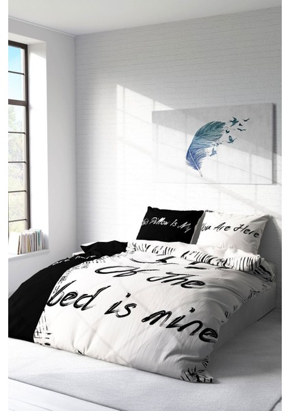 Doğal Pamuk Çift Kişilik 3D Digital My Bed Nevresim Takımı fiyatları