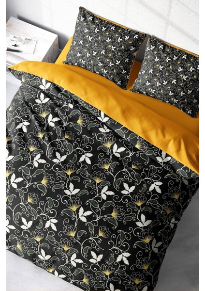 Çift Kişilik Sık Dokuma Pamuk Saten 3D Özel Tasarım Serenity Naturel Nevresim Takımı