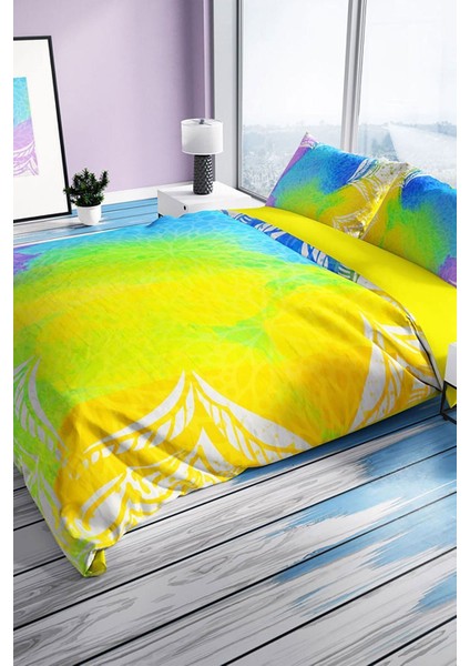 Energy 3D Pamuk Saten Çift Kişilik Nevresim Seti Nevresim Takımı