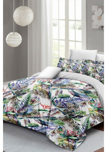 Exotic Floral Luxury Çift Kişilik Pamuk Saten Nevresim Takımı fiyatları