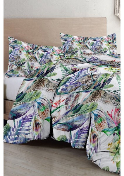 Exotic Floral Luxury Çift Kişilik Pamuk Saten Nevresim Takımı indirimleri