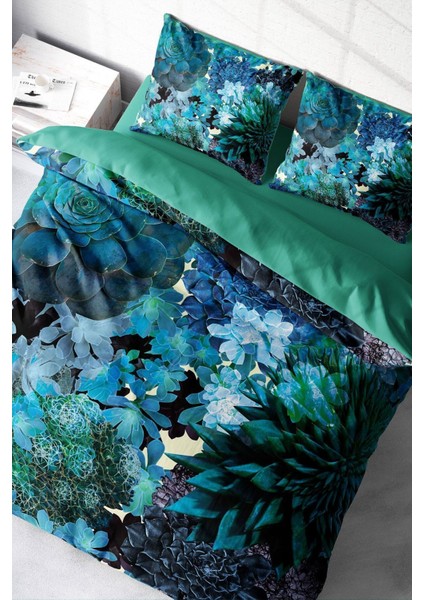 Çift Kişilik Sık Dokuma Pamuk Saten 3D Özel Tasarım Deep Akvaryum Nevresim Takımı