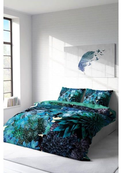 Çift Kişilik Sık Dokuma Pamuk Saten 3D Özel Tasarım Deep Akvaryum Nevresim Takımı fiyatları