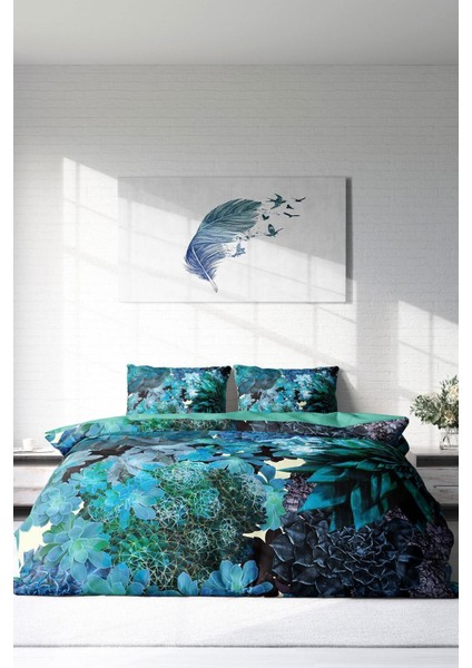 Çift Kişilik Sık Dokuma Pamuk Saten 3D Özel Tasarım Deep Akvaryum Nevresim Takımı modelleri