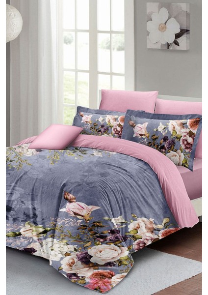 Çift Kişilik Sık Dokuma Pamuk Saten 3D Özel Tasarım Çiçekli Bahar Nevresim Takımı fiyatları