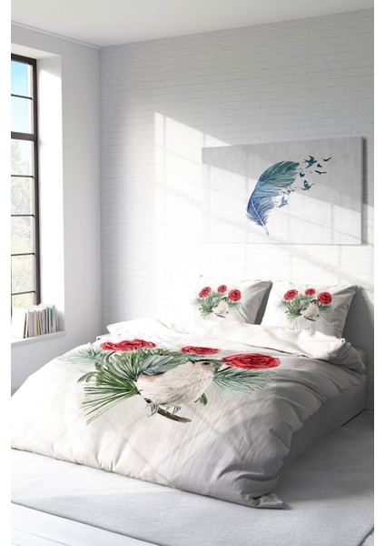 Çift Kişilik Sık Dokuma Pamuk Saten 3D Özel Tasarım Big Birdy Nevresim Takımı fiyatları