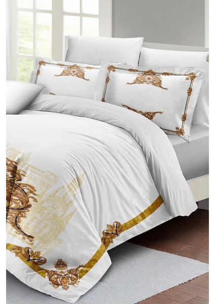 Courtier 3D Pamuk Saten Pamuk Çift Kişilik Nevresim Takımı fiyatları