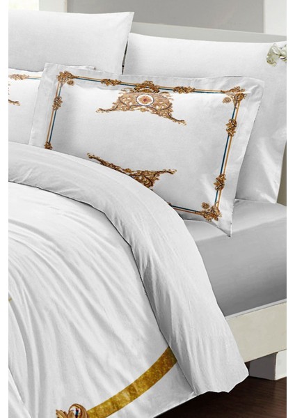 Courtier 3D Pamuk Saten Pamuk Çift Kişilik Nevresim Takımı modelleri