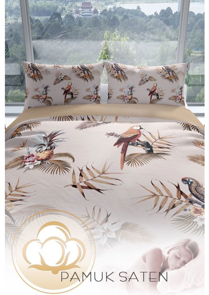 Parland 3D Pamuk Saten Çift Kişilik Nevresim Seti Nevresim Takımı fırsatları