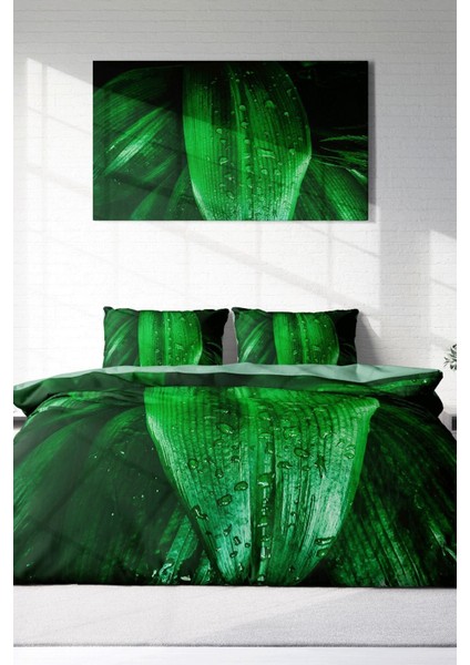 Çift Kişilik Sık Dokuma Pamuk Saten 3D Özel Tasarım Drop Leaf Nevresim Takımı modelleri