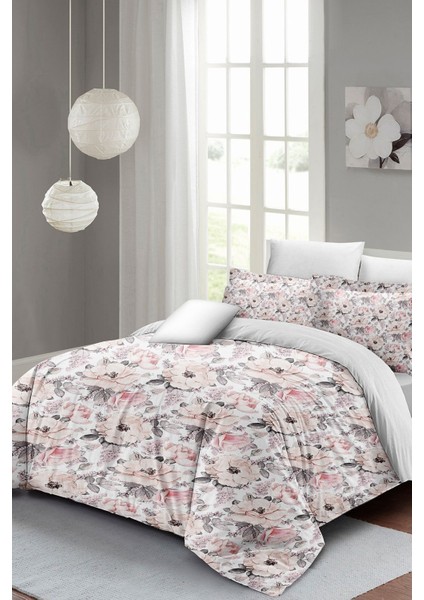 Lastikli Çarşaflı Pamuk Saten Çift Kişilik Dream Roses Luxury Nevresim Takımı modelleri