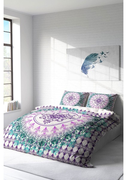 Çift Kişilik Sık Dokuma Pamuk Saten 3D Özel Tasarım Focus Klasik Nevresim Takımı fiyatları