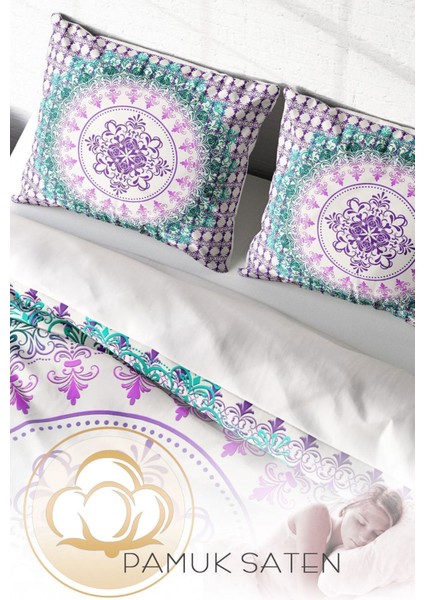 Çift Kişilik Sık Dokuma Pamuk Saten 3D Özel Tasarım Focus Klasik Nevresim Takımı fırsatları