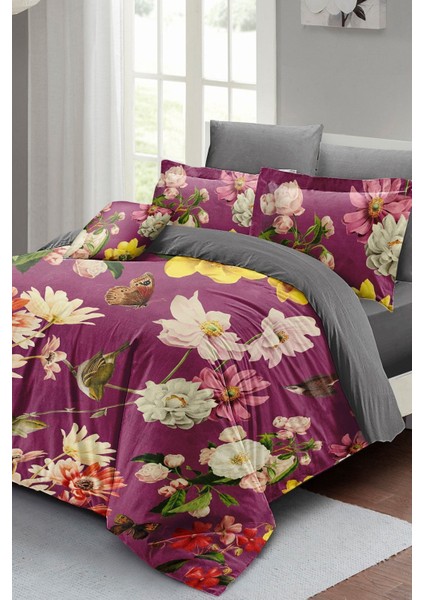 Rose Mix Çift Kişilik 3D Pamuk Saten Nevresim Takımı fiyatları