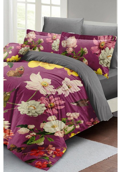 Rose Mix Çift Kişilik 3D Pamuk Saten Nevresim Takımı modelleri