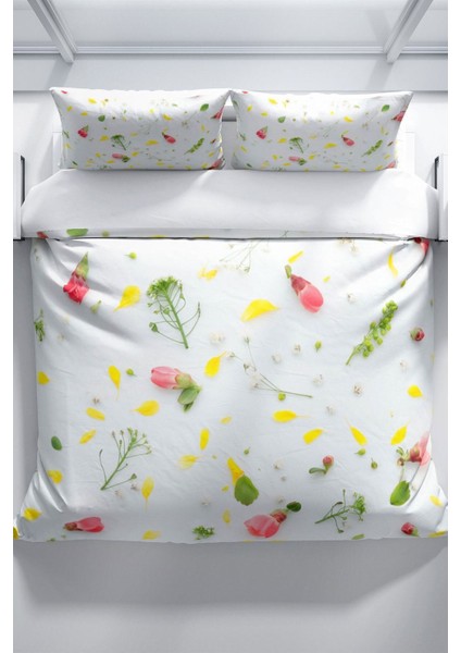 Garden 3D Pamuk Saten Çift Kişilik Nevresim Takımı modelleri