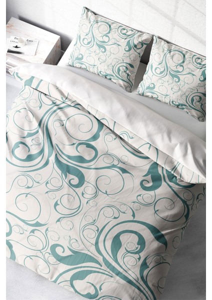 Çift Kişilik Sık Dokuma Pamuk Saten 3D Özel Tasarım Twigs Klasik Nevresim Takımı