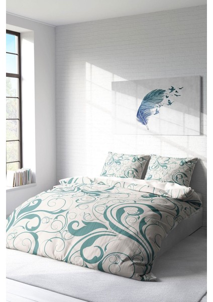 Çift Kişilik Sık Dokuma Pamuk Saten 3D Özel Tasarım Twigs Klasik Nevresim Takımı fiyatları