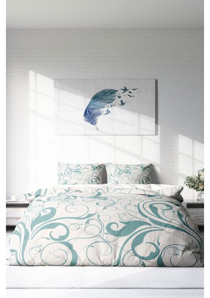 Çift Kişilik Sık Dokuma Pamuk Saten 3D Özel Tasarım Twigs Klasik Nevresim Takımı modelleri