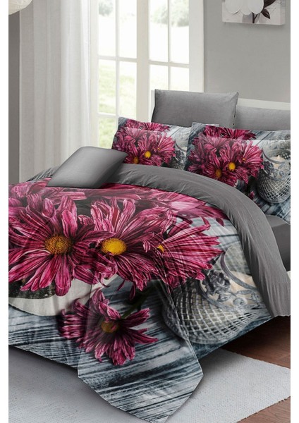 Çift Kişilik Nevresim Seti Sık Dokuma Pamuk Saten 3D Özel Tasarım Papatya Rüyası (Çarşafsızdır) Nevresim Takımı fiyatları