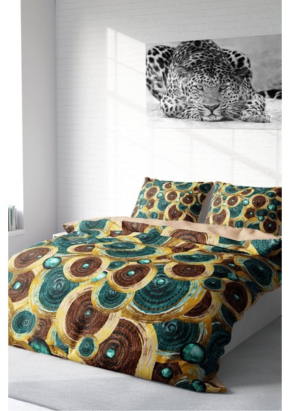 Çift Kişilik Lastikli Çarşaflı Pamuk Saten Vintage Design Nevresim Takımı fiyatları