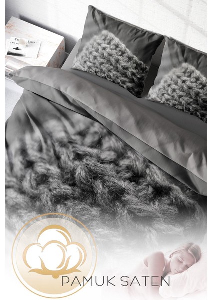 Doğal Pamuk Çift Kişilik 3D Digital Örgü2 Nevresim Takımı fırsatları