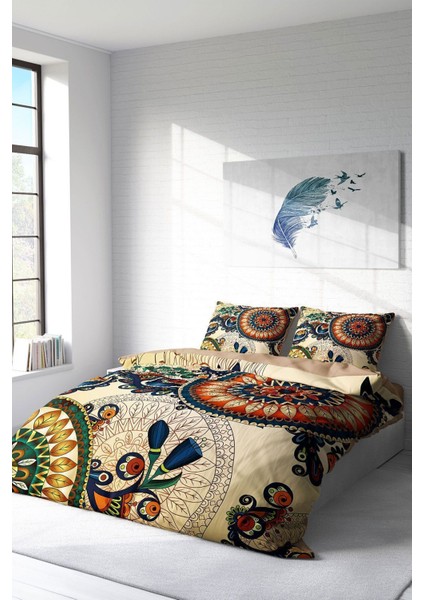 Çift Kişilik Lastikli Çarşaflı Pamuk Saten Authentic Nevresim Takımı fiyatları
