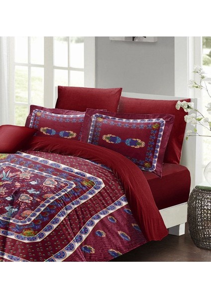 Çift Kişilik Sık Dokuma Pamuk Saten 3D Özel Tasarım Red Otantik Nevresim Takımı fiyatları