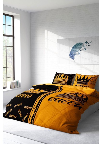 Çift Kişilik Sık Dokuma Pamuk Saten 3D Özel Tasarım King-Queen Nevresim Takımı fiyatları