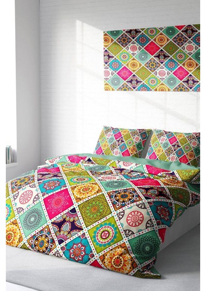 Çift Kişilik Sık Dokuma Pamuk Saten 3D Özel Tasarım Strip Motif Nevresim Takımı fiyatları