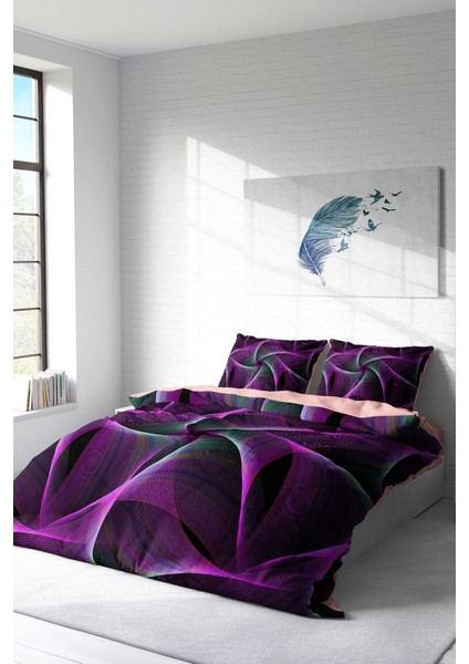 Çift Kişilik Sık Dokuma Pamuk Saten 3D Özel Tasarım Mandala 3 Nevresim Takımı fiyatları