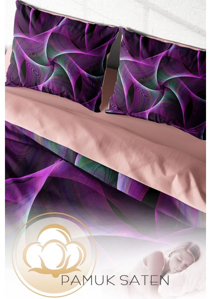 Çift Kişilik Sık Dokuma Pamuk Saten 3D Özel Tasarım Mandala 3 Nevresim Takımı fırsatları
