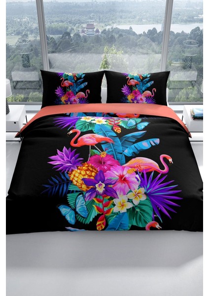Flamingo Iıı 3D Pamuk Saten Çift Kişilik Nevresim Seti Nevresim Takımı fiyatları