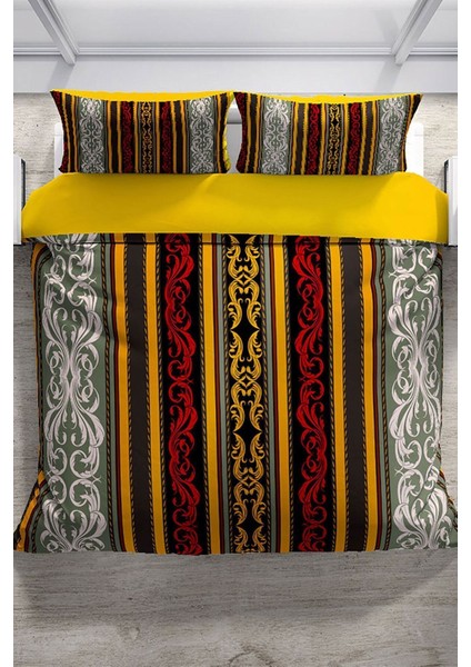 Baroque 3D Pamuk Saten Çift Kişilik Nevresim Seti Nevresim Takımı modelleri