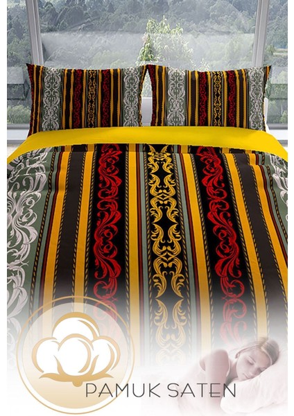 Baroque 3D Pamuk Saten Çift Kişilik Nevresim Seti Nevresim Takımı fırsatları